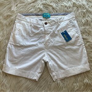 Men’s Michael’s Swimwear Cotton Stretch Chino Shorts White Size 36 Retail $85